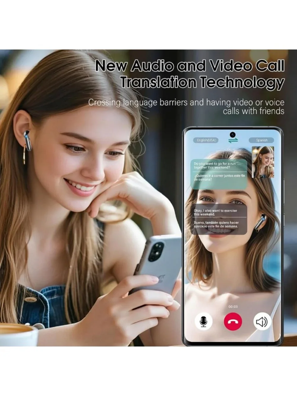 AI Translation Earbuds - 165 Languages, 6 Modes, No Subscription Needed!